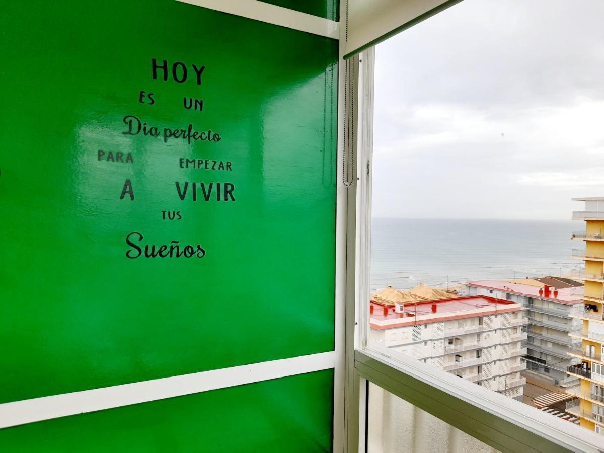 Apartamento Vistas Al Mar, 11 Planta, 50M Playa!! Miramar Dış mekan fotoğraf